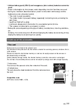 Preview for 77 page of Olympus SP-510UZ Advanced Manual