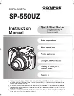 Preview for 1 page of Olympus SP-550UZ Instruction Manual
