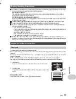 Предварительный просмотр 77 страницы Olympus SP-550UZ Instruction Manual