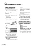 Предварительный просмотр 70 страницы Olympus SP-565 UZ Instruction Manual