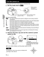 Preview for 6 page of Olympus SP 570 - UZ Digital Camera Instruction Manual