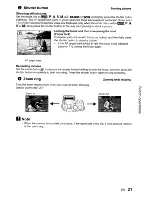 Предварительный просмотр 21 страницы Olympus SP 570 - UZ Digital Camera Instruction Manual