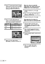 Предварительный просмотр 62 страницы Olympus SP-590 UZ - Digital Camera - Compact Manual De Instrucciones