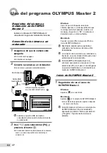 Предварительный просмотр 64 страницы Olympus SP-590 UZ - Digital Camera - Compact Manual De Instrucciones