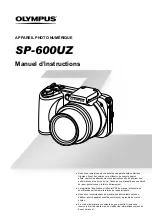 Предварительный просмотр 1 страницы Olympus SP-600UZ Manuel D'Instructions