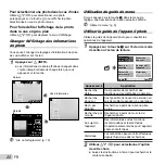 Предварительный просмотр 22 страницы Olympus SP-620UZ Manuel D'Instructions