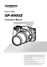 Olympus SP-800UZ Instruction Manual preview