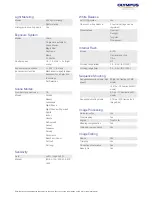 Preview for 2 page of Olympus SP-810UZ Specifications