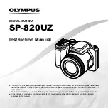 Предварительный просмотр 1 страницы Olympus SP-820UZ Instruction Manual