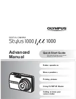 Olympus Stylus 1000 Advanced Manual preview