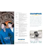 Olympus Stylus 150 Specification Sheet preview