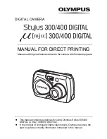 Preview for 1 page of Olympus STYLUS 300 Manual