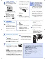 Preview for 2 page of Olympus STYLUS 300 Quick Start Manual