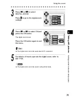 Предварительный просмотр 71 страницы Olympus Stylus 410 Reference Manual