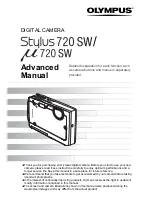 Olympus Stylus 720 SW Advanced Manual preview