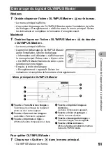 Предварительный просмотр 51 страницы Olympus Stylus 720 SW Manuel Avancé