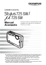 Предварительный просмотр 1 страницы Olympus Stylus 725 SW Manual Avanzado