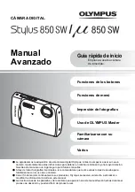 Preview for 1 page of Olympus Stylus 850 SW Advance Manual