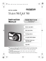 Preview for 1 page of Olympus Stylus M 760 Instruction Manual