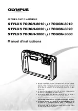 Olympus Stylus Tough 8000 Blue - Stylus Tough 8000 12MP 2.7 LCD Digital... Manuel D'Instructions preview