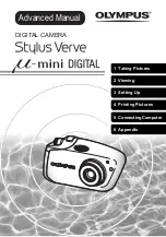 Preview for 1 page of Olympus Stylus Verve - Stylus Verve 4MP Digital... Advanced Manual