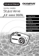 Предварительный просмотр 1 страницы Olympus Stylus Verve - Stylus Verve 4MP Digital... Advanced Manual