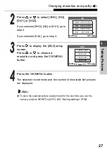 Preview for 27 page of Olympus Stylus Verve - Stylus Verve 4MP Digital... Advanced Manual