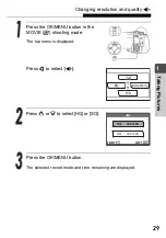 Preview for 29 page of Olympus Stylus Verve - Stylus Verve 4MP Digital... Advanced Manual