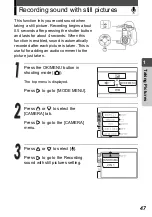 Preview for 47 page of Olympus Stylus Verve - Stylus Verve 4MP Digital... Advanced Manual