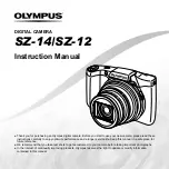 Preview for 1 page of Olympus SZ-14, SZ-12 Instruction Manual