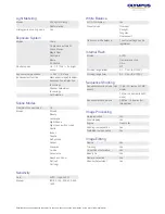 Preview for 2 page of Olympus SZ-14, SZ-12 Specifications