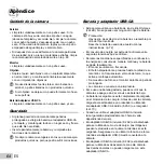 Предварительный просмотр 64 страницы Olympus TG-320 Manual De Instrucciones