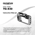 Preview for 1 page of Olympus TG-830 Instruction Manual