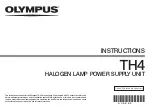 Olympus TH4 Instructions Manual предпросмотр