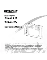 Olympus Tough TG-810 Instruction Manual preview