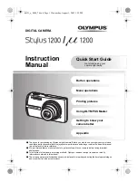 Предварительный просмотр 1 страницы Olympus u 1200 Instruction Manual