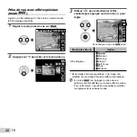 Предварительный просмотр 28 страницы Olympus VG-120 Manuel D'Instructions