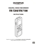 Olympus VN-7100 Instructions Manual preview