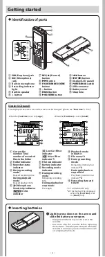 Preview for 2 page of Olympus VN-8000PC Instructions Manual