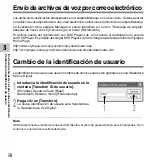 Preview for 58 page of Olympus VOICE & MUSIC DM-10 Instrucciones En Línea