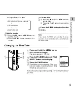 Preview for 13 page of Olympus VOICE & MUSIC DM-10 Instructions Manual