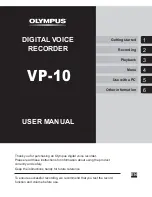 Olympus VP-10 User Manual preview