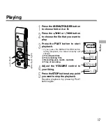 Preview for 17 page of Olympus W-10 - 16 MB Digital Voice Recorder Instructions Manual