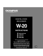 Olympus W 20 Instructions Manual preview