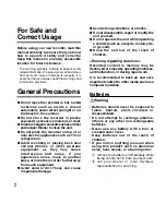 Preview for 2 page of Olympus W 20 Instructions Manual