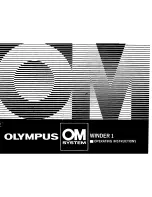 Olympus WINDER OM-1 Operating Instructions Manual preview