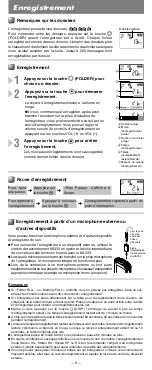 Preview for 5 page of Olympus WS 110 - 256 MB Digital Voice Recorder Mode D'Emploi