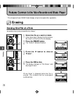 Preview for 72 page of Olympus WS-331M User Manual