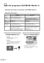 Предварительный просмотр 40 страницы Olympus X-560WP - Digital Camera - Compact Manual De Instrucciones