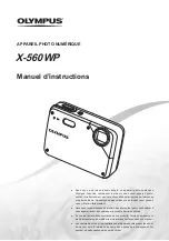 Olympus X-560WP - Digital Camera - Compact Manuel D'Instructions preview